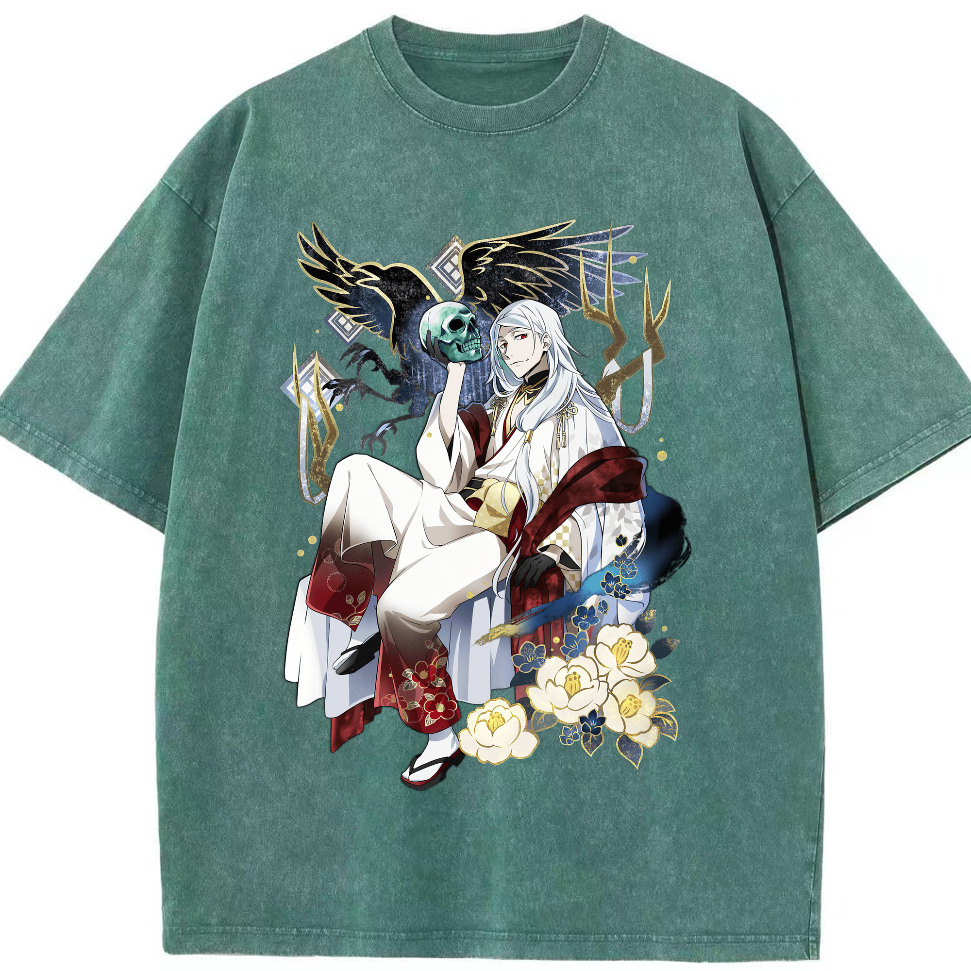 （画像用） 文豪ストレイドッグス Bungo Stray Dogs 綿100% ヴィンテージ風 半袖Tシャツ（フロントプリント）